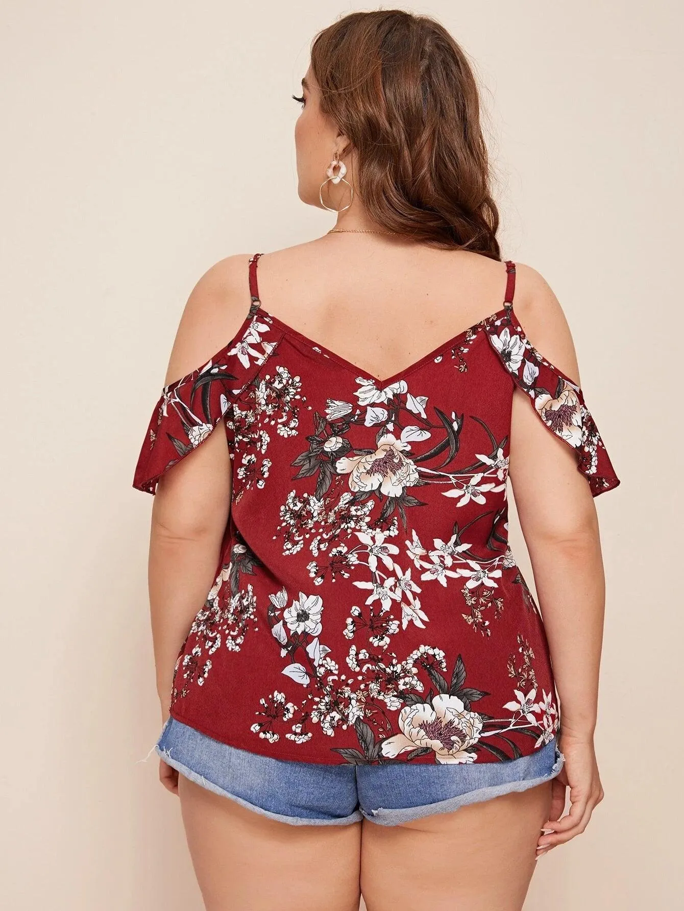 Blusa Classic Floral Plus Size - Tessa