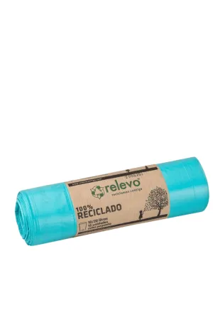 Bolsas de Basura Extra Resistente 10L-20L 15 uds. Plástico 100% reciclado y reciclable - Relevo