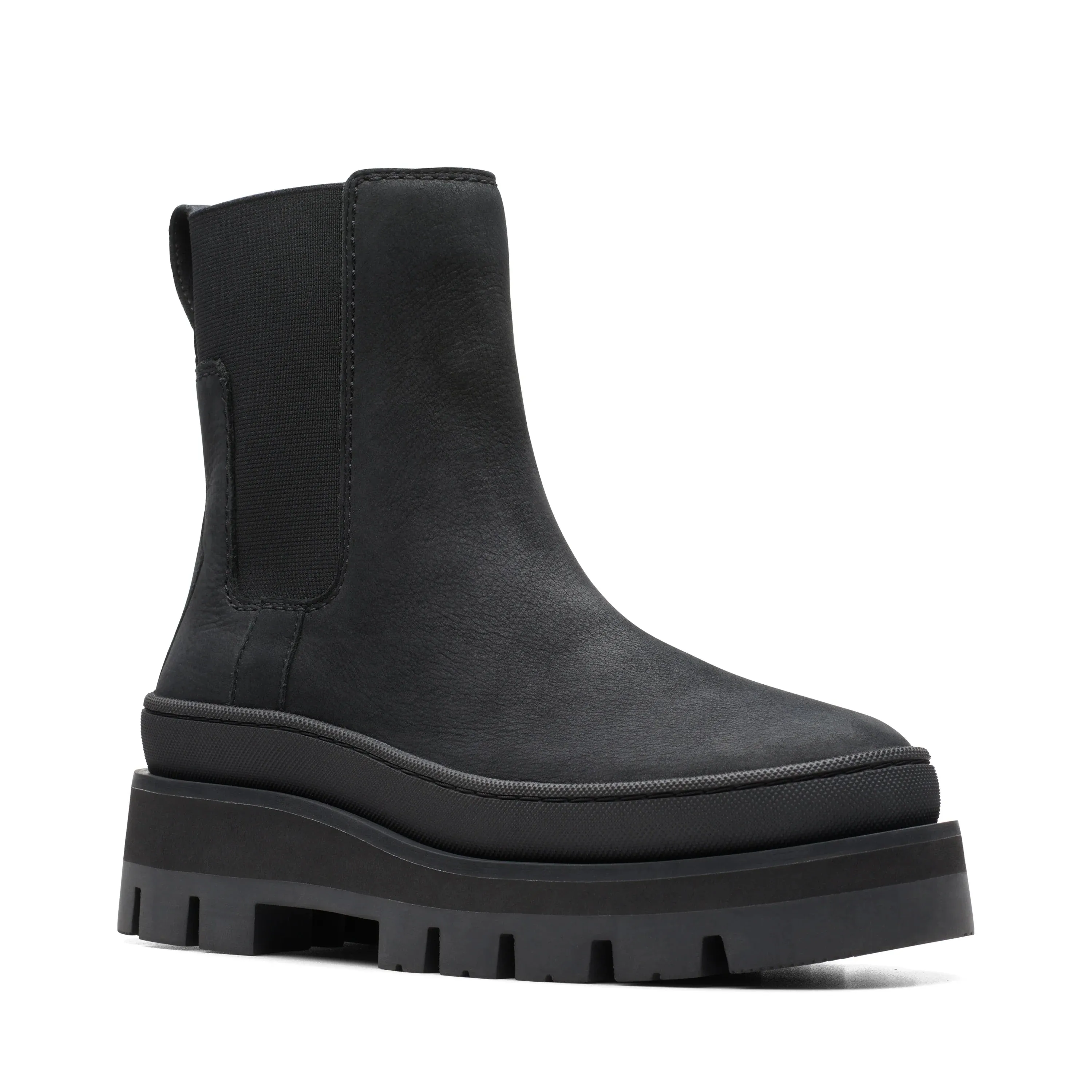 CLARKS | BOTAS MUJER | ORIANNA2 TOP BLACK NUBUCK | NEGRO