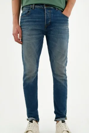 Jean Skinny azul para hombre