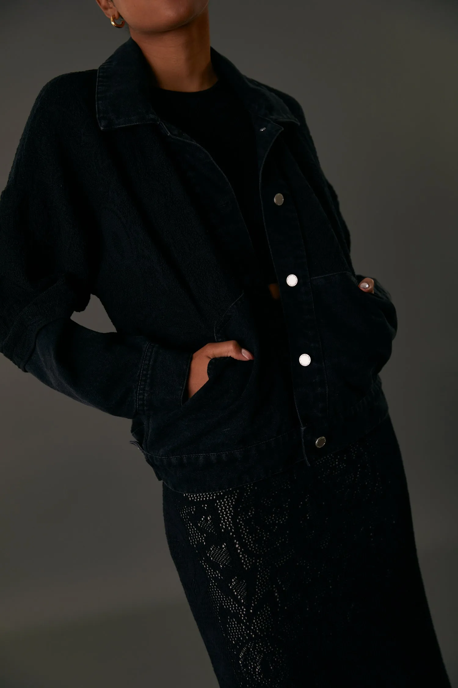 MOLLY JACKET LACE BLACK