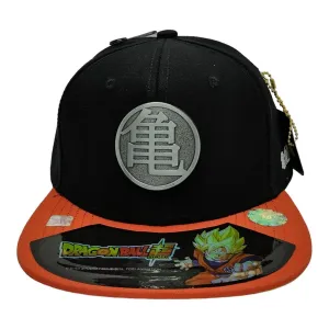 New Arrival Kndit Caps Gorra Negra Con Naranja Placa Plateada Mate Logo Tortuga Dragon Ball