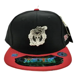 New Arrival Kndit Caps Gorra Negra Con Rojo Placa Plateada Brook 1 One Piece