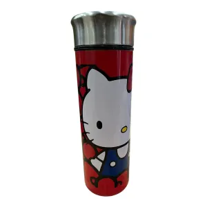 New Arrival Siglo 21 Termo Rojo Tapa Plateada Moños Hello Kitty