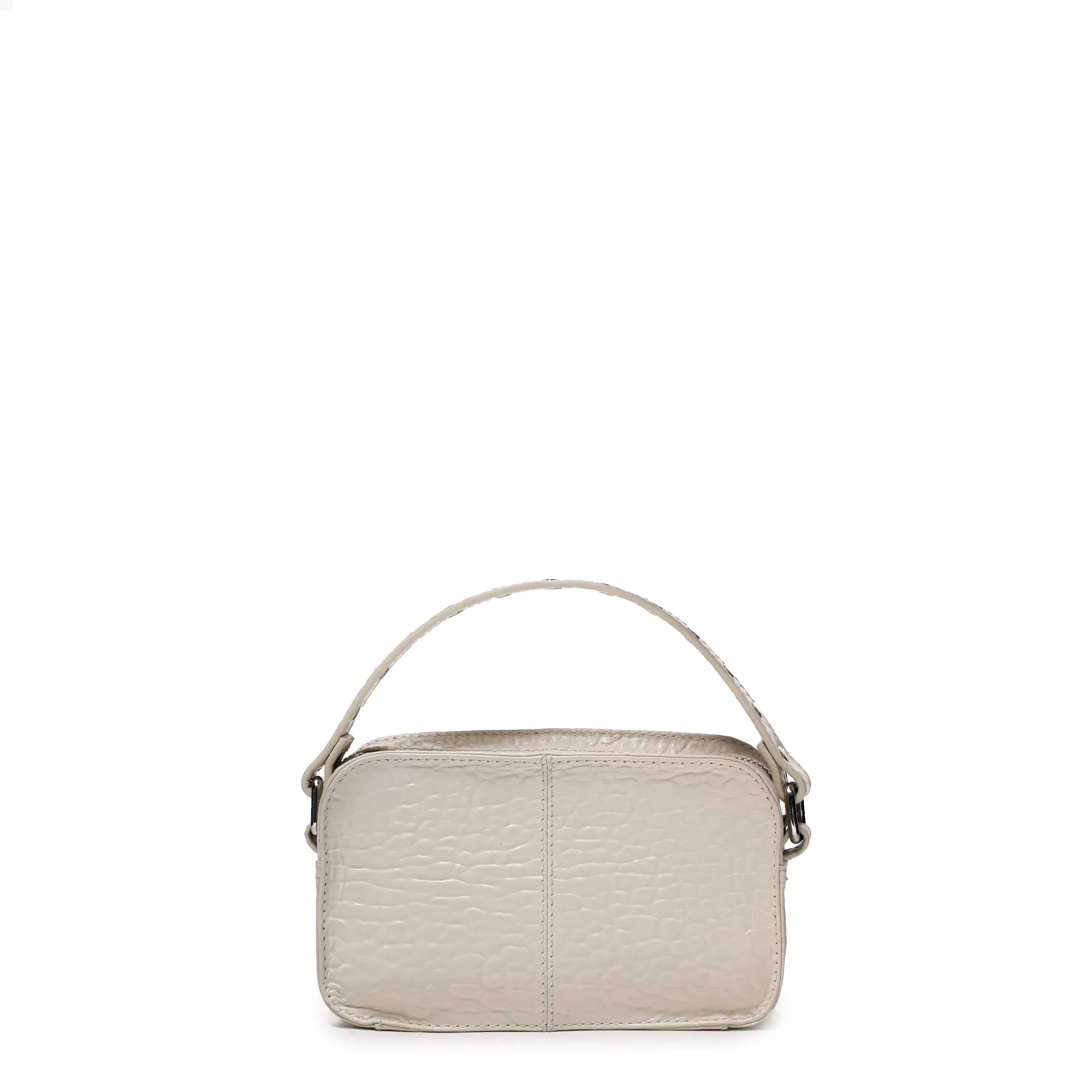 NUNOO | BOLSO MUJER | HELENA WITH STUDS NEW ZEALAND WHITE | BLANCO