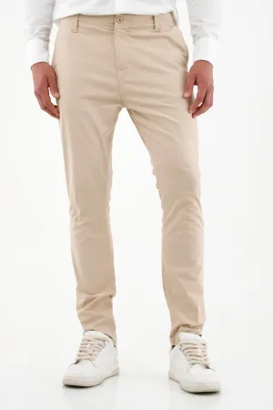 Pantalón clásico café para hombre