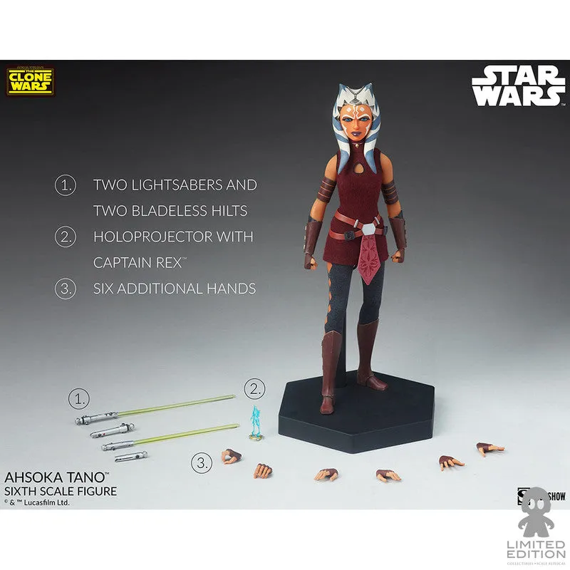 Sideshow Figura Articulada Ahsoka Tano Escala 1:6 Star Wars