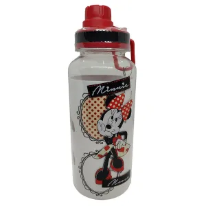 Siglo 21 Botella Transparente Tapón Rojo Minnie Para Decorar Mickey Mouse And Friends