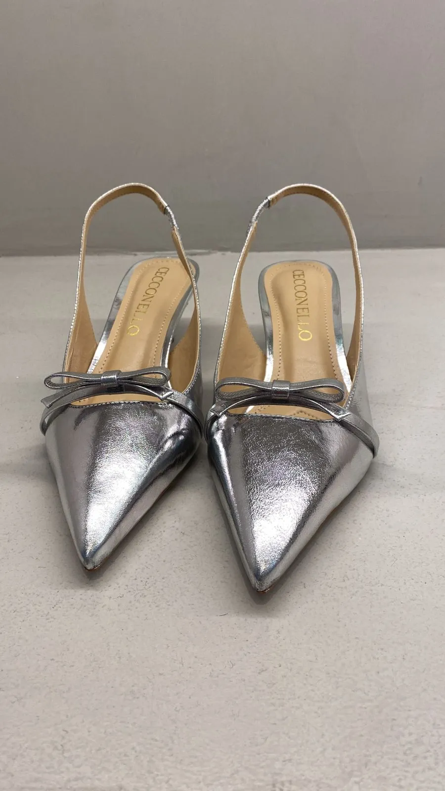 Slingback Cecconello Pr Chanel Laço