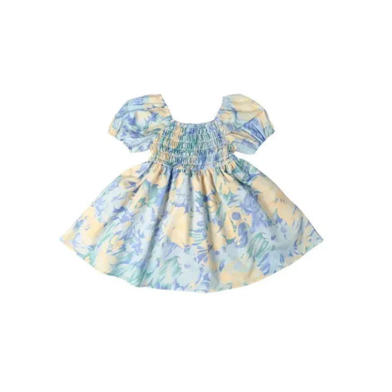 Summer Floral Chiffon Mother Daughter Dress Set