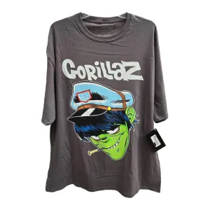 Toxic Playera Gris Cara Gorillaz Talla M