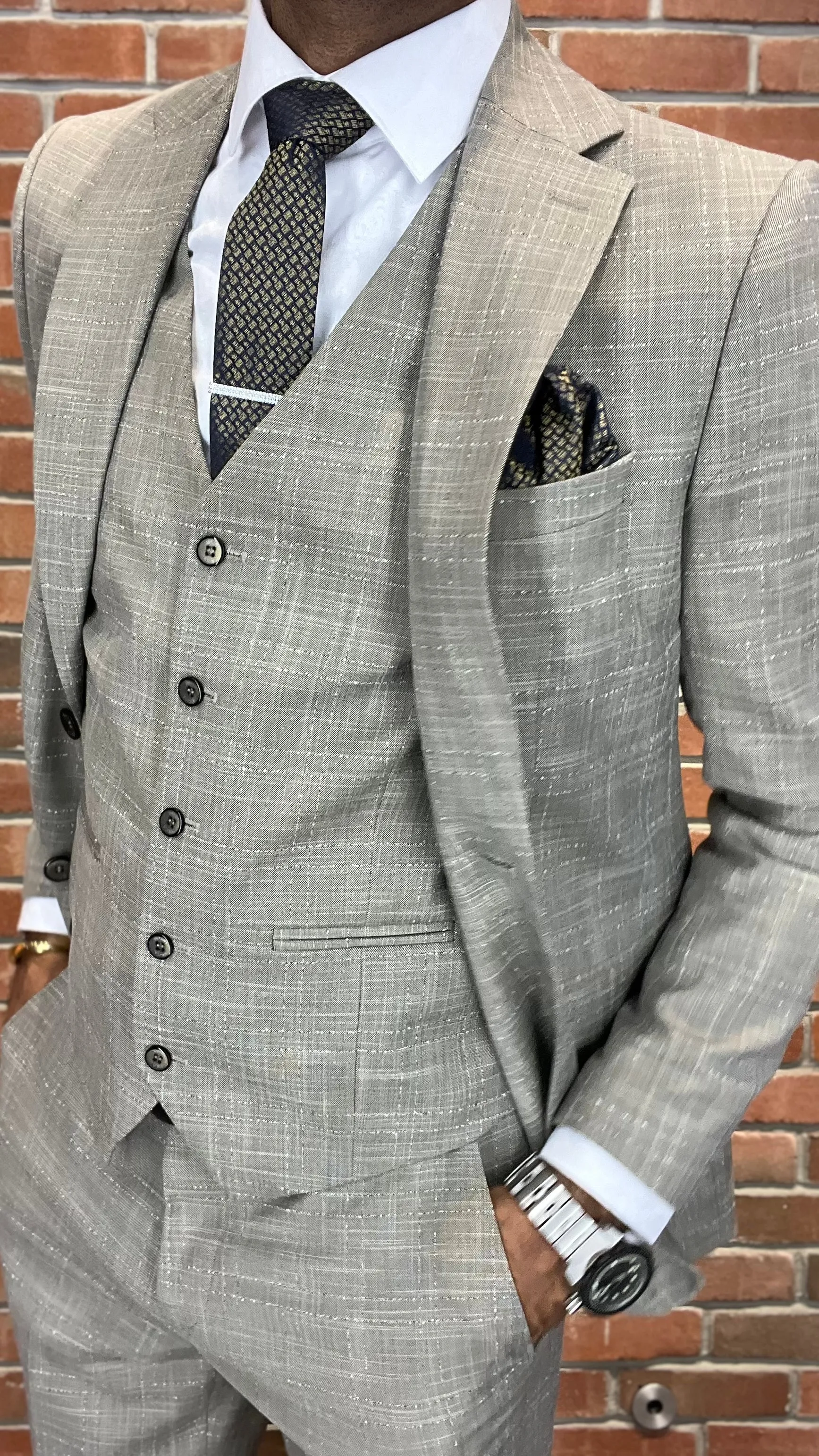 Vercini Urban Silverline Vestment Suit