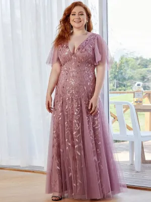 Vestido de Festa Longo com Detalhes em Brilhos Bordados (Pronta Entrega)