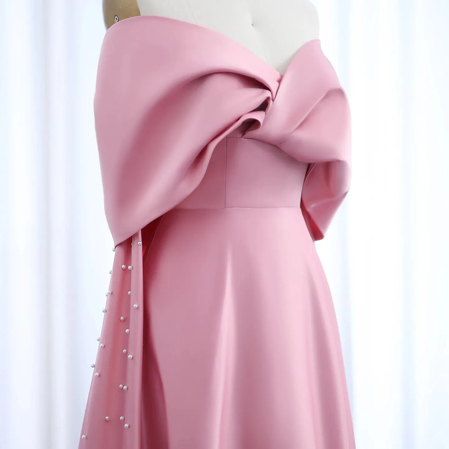 Vestido de Festa Longo Elegante Rosa com Brilho - Modelo Especial