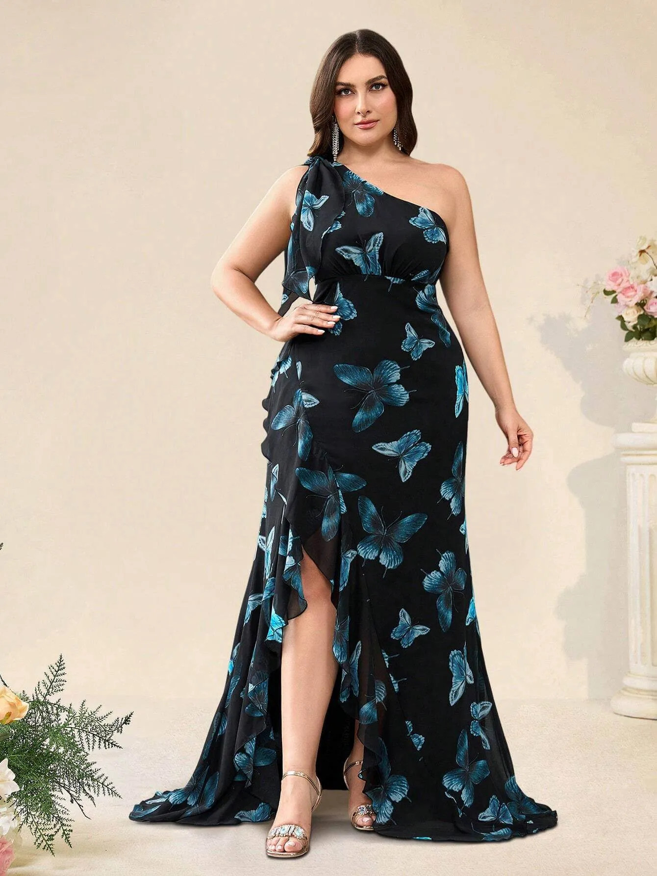 Vestido Floral Plus Size  - Carol