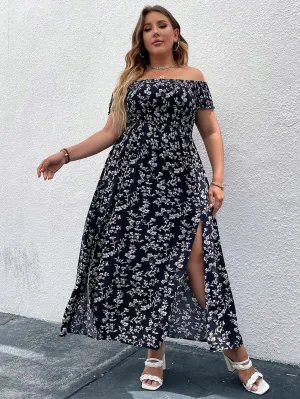 Vestido Ombro A Ombro Plus Size - Veronika